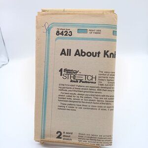 UNCUT Vintage Sewing PATTERN Simplicity 8423, Misses Time Saver 1978 Unlined